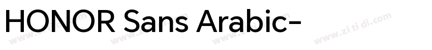 HONOR Sans Arabic字体转换